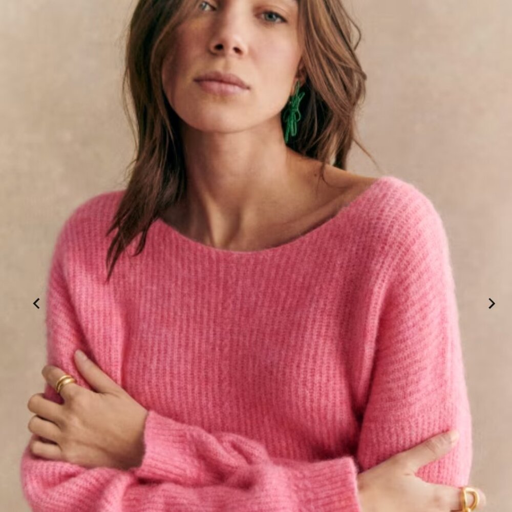 Sezane Brad Sweater Size XS Pink